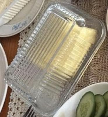 suse balon: (2 dədd)i Şüşə yağ qabı - Material: qalın, şəffaf şüşə - İki hissəli — 1