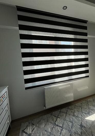 dekor perde: Zərif pərdə və tül dəstləri - İkiqat kombinasiya: dekorativ qalın — 5