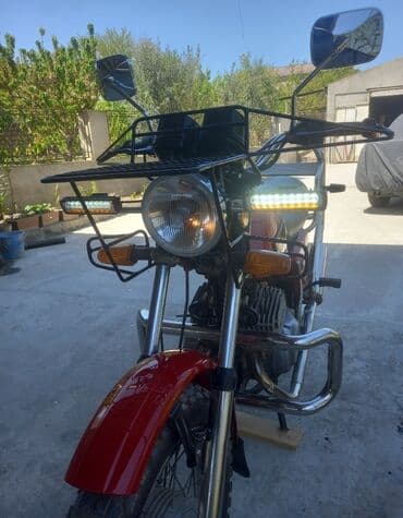 мопеды и мотоциклы: Mototsikl – yük daşımağa uyğun, qabaq və arxa baqajlı. - Rəng — 4