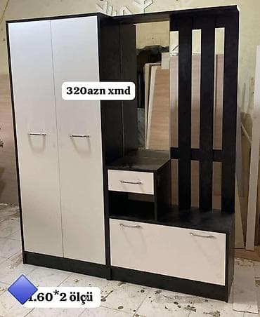 sifaner: Yeni, 2 qapılı, Güzgülü, Rəngli, Digər material, Açılan, Düz dolab — 1