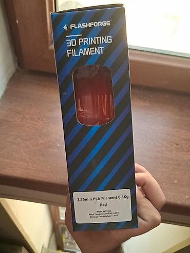 printer laserjet: FlashForge 3D Printing Filament – PLA, 1.75 mm, 0.5 kq, Qırmızı — 3