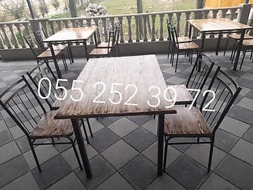embawood stol stul: Qonaq otağı üçün, Yeni, Açılmayan, Dördbucaq masa, 1 stul — 4