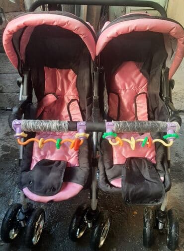 əkizlər üçün: Əkizlər üçün araba, İşlənmiş, Yaş: 30 ay, Ünvandan götürmə — 1