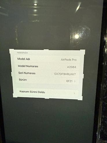 kalonka balaca: Apple AirPods Pro (Model A2084) Xüsusiyyətlər: - Model adı: AirPods — 2