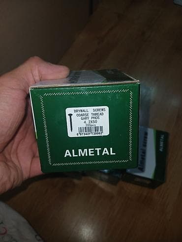 Lalafoda yeni: Məhsul: ALMETAL gipskarton vintləri - Növ: Drywall screws (gipskarton — 1