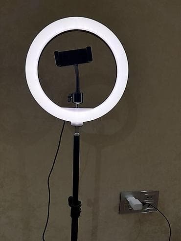 Fotokameralar: Halka LED işıq + tripod və telefon tutacağı - Halqa tipli LED işıq — 6