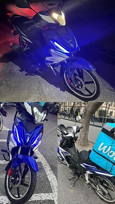 Moto Satılır – Binə Model: Turan Cub 50s (moped/kubik) Rəng: Mavi-ağ