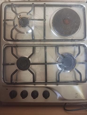 peçlər: Qaz-elektrik kombinə edilmiş soba paneli - 60 sm-lik paslanmayan — 2