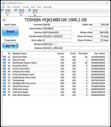 hdd 1tb: Daxili Sərt disk (HDD) Toshiba, 1 TB, 5400 RPM, 2.5" — 2