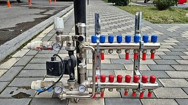 kolektor: Məhsul: Döşəmə altı isitmə üçün kollektor qovşağı (nasoslu — 1