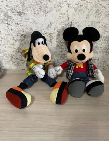 uşaq bodiləri: Мягкие игрушки Микки и гуффи продаю только вместе за 15 манат (без — 2