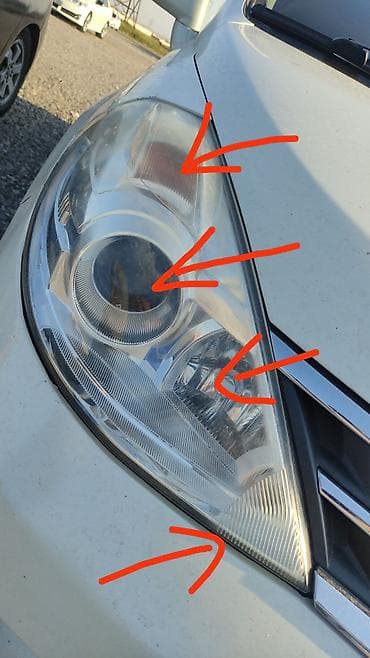 lupalı led h4: Nissan Tiida (C11) üçün orijinal faranın komplekt hissələri - Linzalı — 1
