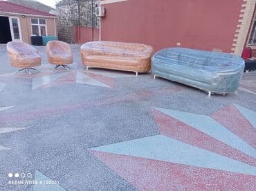 Sifarişlə taburetkalar: Künc divan, Qonaq otağı üçün, Vеlur parça, Bazalı, Açılmayan — 5