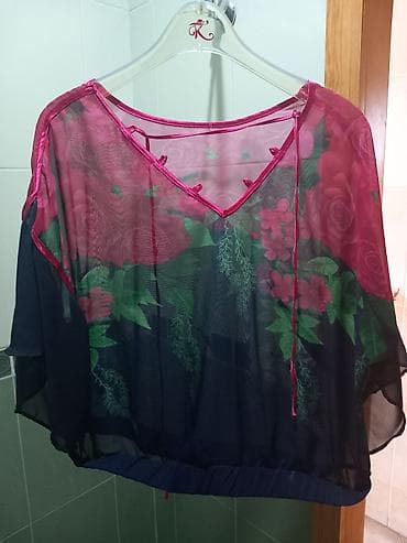 cins paltar: Qadın şifon bluz. M-XL razmer - Material: yüngül, şəffaf şifon - — 3