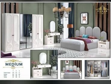 saloglu yataq desti: İkinəfərlik çarpayı, 2 tumba, Dolab, Termo, Yeni — 1