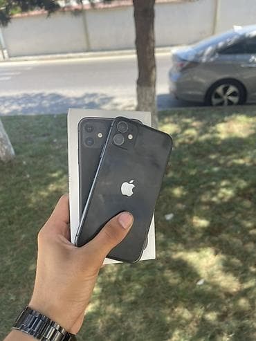 ayfon kreditle: IPhone 11, 128 GB, Qara, Simsiz şarj, Face ID, Sənədlərlə — 1