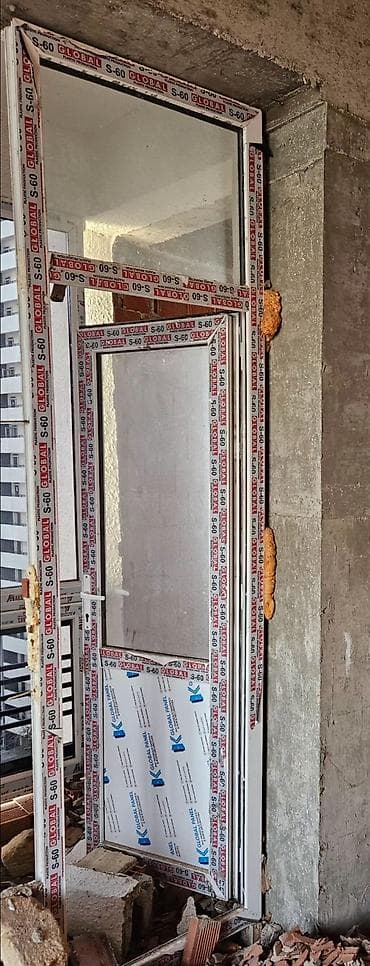 plasik qapı: PVC balkon qapısı və pəncərə bloku - Marka/profil: GLOBAL S-60 — 1