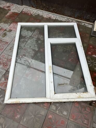 PVC pəncərə bloku - Material: ağ rəngli PVC profil - Şüşə: ikiqat