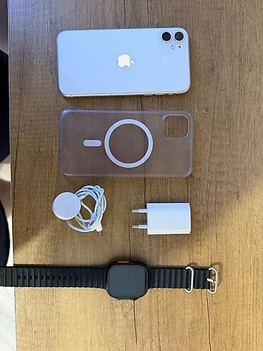 IPhone 11, 64 GB, Ağ, Face ID