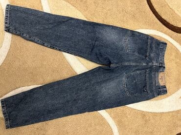 Cinslər və şalvarlar: Unisex denim şalvar - Rəng: tünd mavi/“washed” effektli - Kəsim: düz — 2