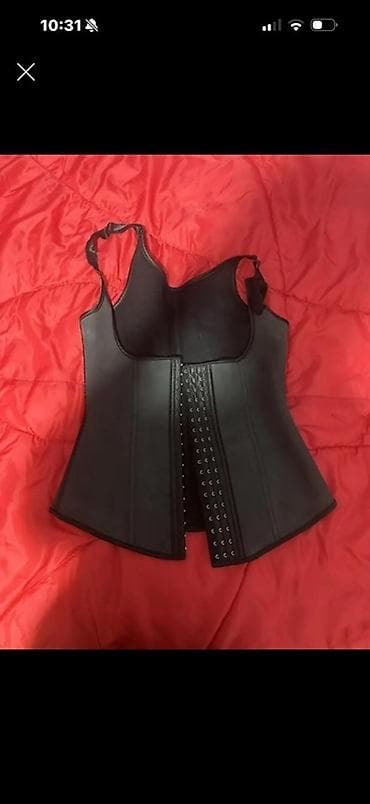 alt paltari: Qadın bel-korsetli geyim (waist trainer) – çiyinli model - Rəng: qara — 1