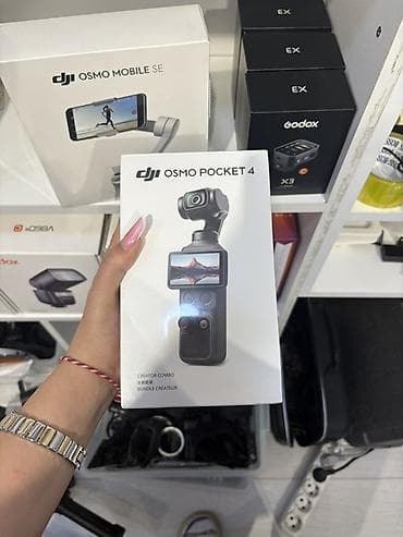 DJI Osmo Pocket 4 – Creator Combo - Portativ 3 oxlu stabilizatorlu lalafo.az -da DJI Osmo Pocket 4 – Creator Combo - Portativ 3 oxlu stabilizatorlu