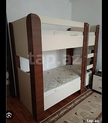 Oğlan və qız üçün, Çarpayı, Matras ilə, Siyirməsiz, Laminat