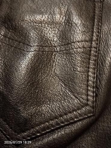 deri geyim: Şalvar, S, rəng - Qara — 7