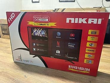 hauser televizor: Yeni Televizor Nikai LED ekran 43" FHD (1920x1080), Ünvandan götürmə — 1