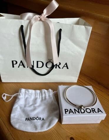 pandora qutusu: Təcili Satılır. Endirim Var. Pandora gümüş qolbaq satılır — 5