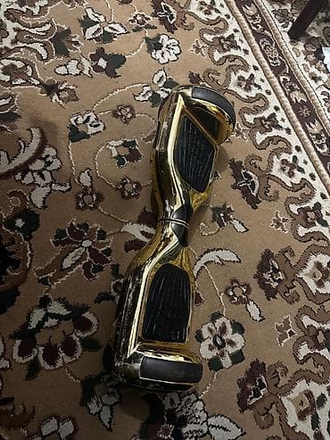 electric samokat: Qızılı rəngli iki təkərli hoverboard (self-balance skuter) - Parlaq — 6