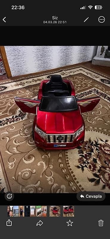 sukan oyunu: Uşaqlar üçün elektrikli miniatür maşın – qırmızı rəngdə — 1