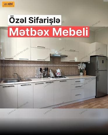 Özəl sifarişlə mətbəx mebeli - Fərdi ölçülərə uyğun layihələndirmə — 1