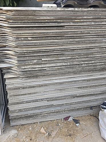 şifer demir: Şifer dam örtüyü panelləri - Material: dalğalı şifer (sement əsaslı) — 1