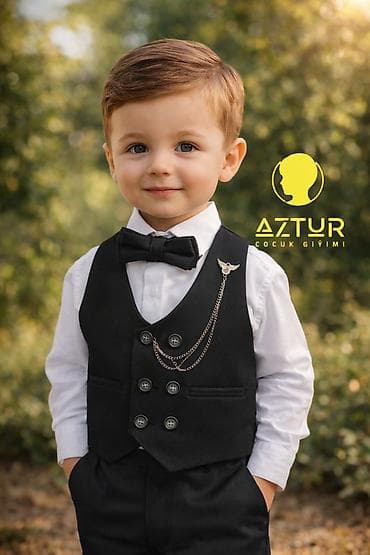 Bayram kostyumları: AZTUR Çocuk Giyimi – oğlan uşaqları üçün 3 parçalı dəst - Tərkib — 3