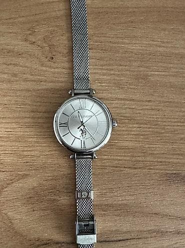 Бижутерия: Б/у, Наручные часы, цвет - Серебристый — 4