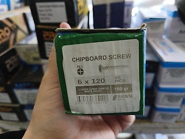 Məhsul: Chipboard Screw – DSP/taxta üçün vint dəsti - Ölçü: 6 x 120