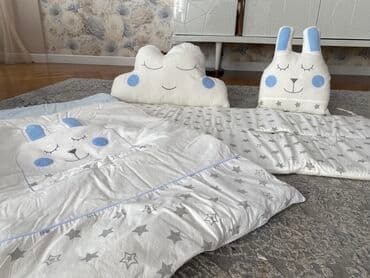 uşaqlar üçün təbii dublyonkalar: Детские бортики для кроватки и одеяло в комплекте. Турецкий товар — 1