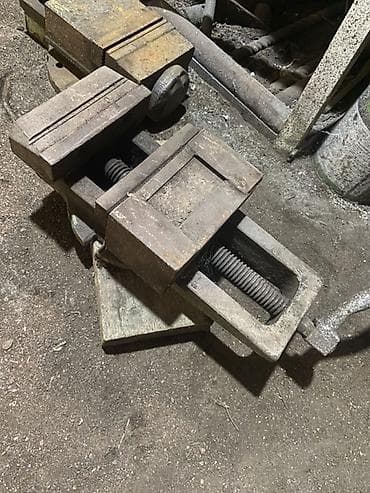 sıxac: Ağır tip dəzgah üçün metal sıxac (mengene) - Sənaye sinfi, tökmə — 2