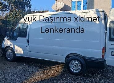 yuk dasıma: Lənkəranda yükdaşıma xidməti - Uzun kuzovlu Ford Transit furgonla yük — 1