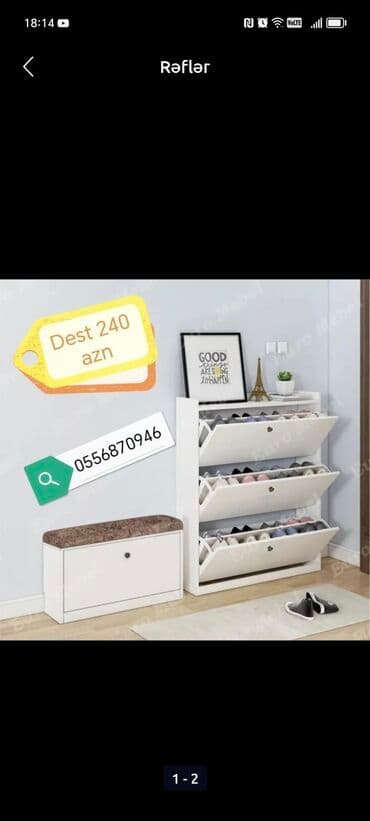 taxda qapı: Yeni, Açılan, 1 qapı Düz dolab, Dəhliz dolabı, Azərbaycan — 3