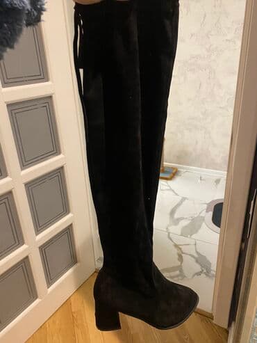 rezin botlar: Ölçü: 38.5, rəng - Qara, Yeni — 2