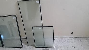 şüşə qapı: Müxtəlif ölçü və növlərdə şüşə panellər Adi Şüşə 90x59, 60x58 — 10