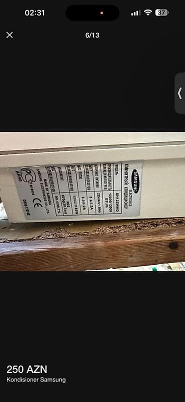 Zərərvericilərə qarşı mübarizə aparatları: Samsung split kondisioner – xarici blok Model: SH12ZWHDX - — 10