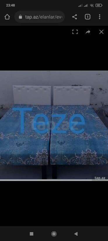 Çarpayı təzə Hazırları var Çatdırılma var 1 nəfərlik 60 manat 2