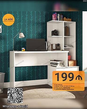 siyirmeli: Yazı masası – LA Mini (Laconic & Minimalism) - Ölçülər: Dərinlik — 1