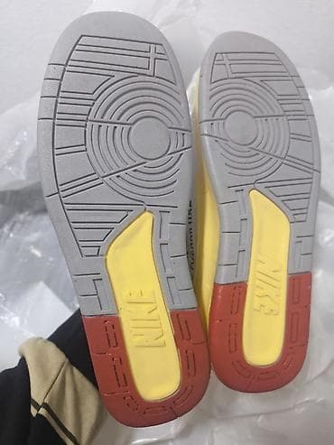 şubalar və qiymətləri: Nike Air Jordan 2 Low –SP ağ/qırmızı/sarı rəng palitrası - Model: Air — 3