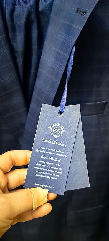 cins etek: Carlo Bellucci kişi kostyumu - Rəng: tünd göy (navy), zərif — 2