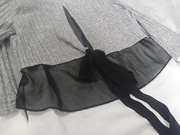 xəz qadın koftaları: Sviter, S, rəng - Boz — 7