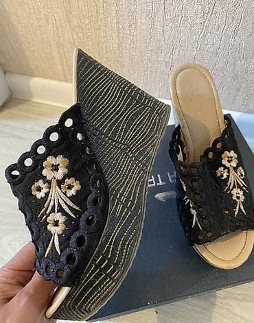 Сабо: Сабо, Размер: 37, цвет - Черный, Новый — 2